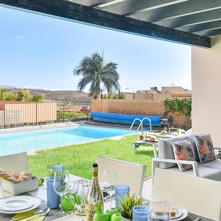 Salobre Golf Siete Luxury Retreat In Gran Canaria Private Outdoor Heatable Pool Bbq Facilities Shaded Outdoor Dining Area Salobre, 빌라 *