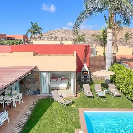 빌라 Salobre Golf Siete Luxury Retreat In Gran Canaria Private Outdoor Heatable Pool Bbq Facilities Shaded Outdoor Dining Area Salobre, 라스팔마스